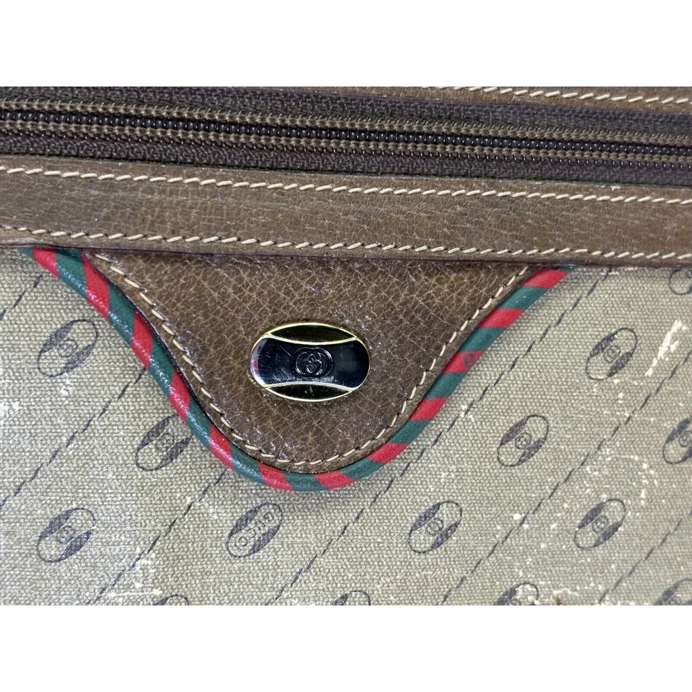 Very Rare Gucci Accessories Collection Portfolio Handle Briefcase Monogram OBO